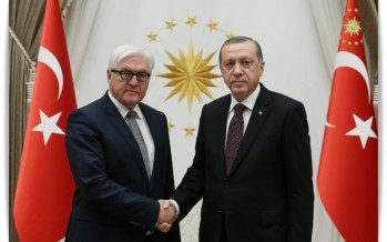 Almanya Dışişleri Bakanı Steinmeier Cumhurbaşkanlığı Külliyesinde