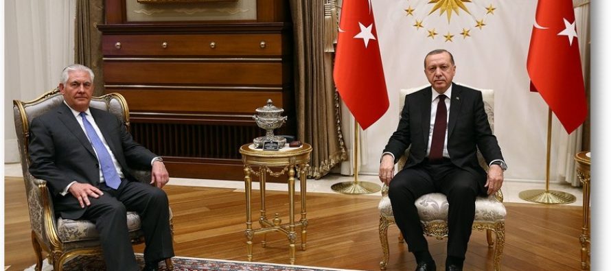 Cumhurbaşkanı Erdoğan, ABD Dışişleri Bakanı Tillerson’u Kabul Etti