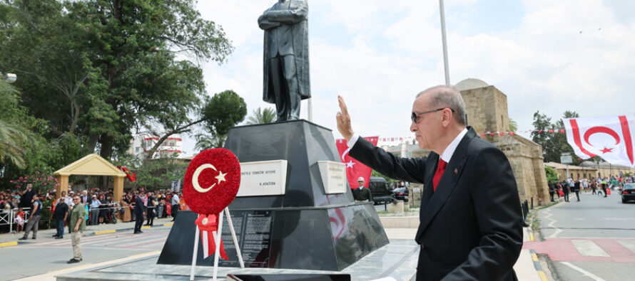 Cumhurbaşkanı Erdoğan KKTC’de