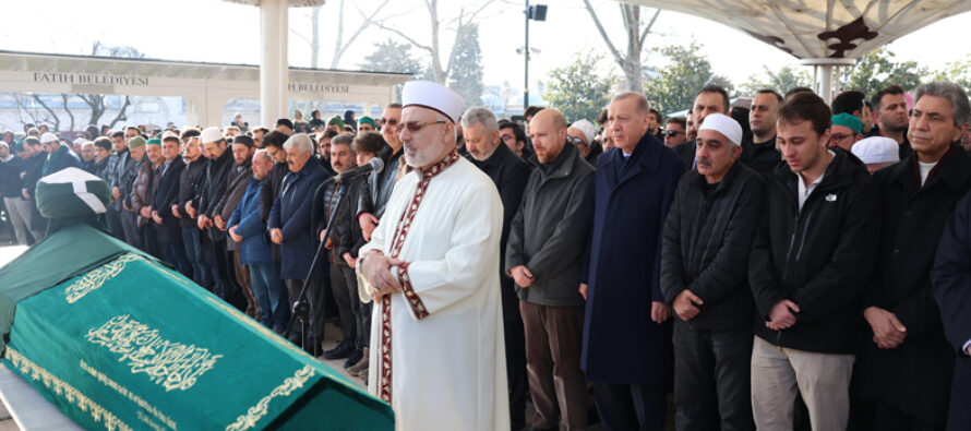 Cumhurbaşkanı Erdoğan, Kasım Yağcıoğlu’nun cenaze törenine katıldı